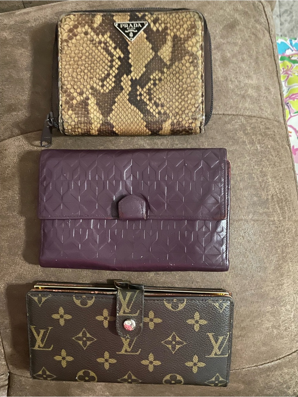 Designer Wallet Lot of 3 Repair/Parts